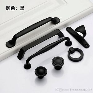 Aluminum Black Paint Cabinet doors handles pulls for cabinets shoe cabinets wardrobes pulls holder drawers holder wine cabinets h323h