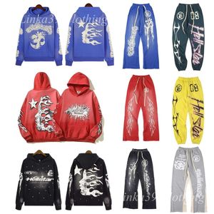 Moda lüks tasarımcı hoodies erkekler hoodies kazak yüksek kaliteli cehennem mavi yoga hoodios baskı uzun kollu sokak hip-hop giyim doğru versiyon