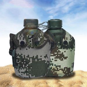 Butelki z wodą 1L Camuflage Kettle Classic Army Fan Fan Sport Butelka z torbą przenośną