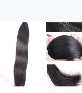 Bella cabelo de alta qualidade 11a brasileiro virgem cabelo humano pacotes extensões de cabelo reto não processado 1pc cabelo virgem tecer pode dye2981192