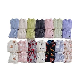 Baby Tracksuit Kids Winter Warm Clothes Sets Baby Boys Girls Printed Sweatshirt Multicolors Two Pieces Set Hoodie Coat Pants Clothing GG