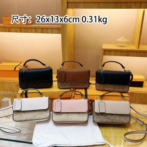 Mulheres cavalo desenhado carruagem bolsa de ombro moda lichia impressão bolsa de luxo lona couro fivela ouro espelho quadrado crossbody saco