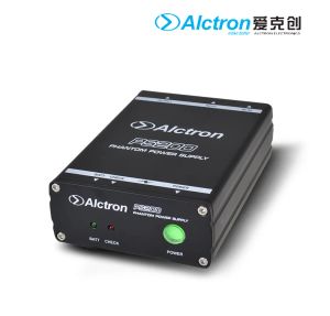 Microfones Original Alctron PS200 48V Phantom Power Supply para microfone condensador tanto por bateria de 9V quanto por adaptador de 9V