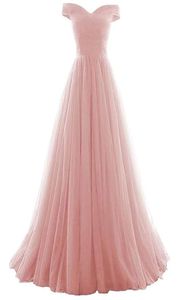 2019 New Long Aline Tulle prom Formell aftonklänning Formell prom partyklänningar 100 Real PO QC13447828457