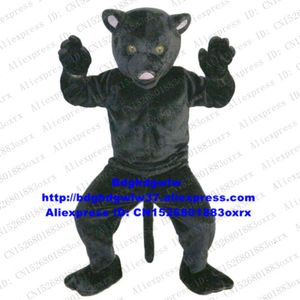 Trajes da mascote pantera negra leopardo pard traje da mascote adulto personagem roupa terno figura dos desenhos animados expressão de carinho zx646