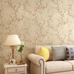 Wallpapers Vintage Green Yellow Flower Wallpaper 3d Bedroom Peel And Stick Self Adhesive Mural Living Room Wall Paper Art W238291o