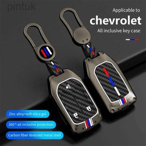 Nyckelringar Lanyards Car Key Case Cover Holder Keychain för GMC Terrain 2019 för Chevrolet Suburban 2019 5 6 Knappar Bilnyckel Cover FOB Accessories LDD240312