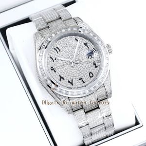 Men Watch Diamond 316 Stainless Steel Sapphire Waterproof Disc41MM 2813 Machinery Automatic Movement Women Watches Arab Dial