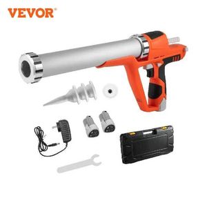 Gun Toys Caulking Gun VeVor Electric Cordless 12V Aluminium SAUSAGE SILICONE TEALING GUN PORABLE STRUCTURAL GLASS STIGID TILLÄGG Tätning Gun 300/600 ml 2400308