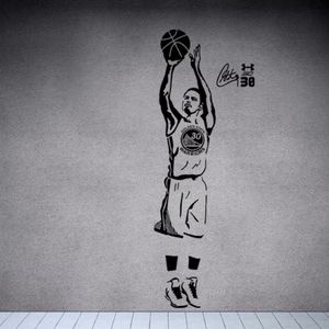 Basket Dunk Sport Adesivi murali Decalcomania Decorazione fai da te Adesivo rimovibile in PVC per bambini Ragazzi Asilo nido Soggiorno Camera da letto Scuola O279q