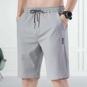 Mäns shorts sportar rak lös typ sommar manlig casual mode bekvämt solast elastisk midja dragskonstrand