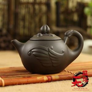 2020 Nowy Hinese Yixing Zisha Handwork Purple Clay Swan Tea Pot 170cc338m