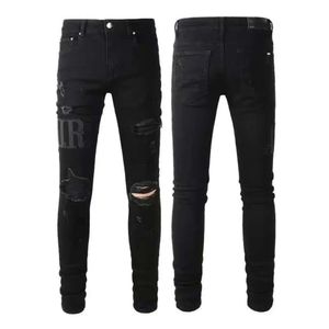 Pariser Stil, modische Herren-Jeans, einfache Sommer-leichte Denim-Hosen, große Designer-Jeans, lässig, solide, klassisch, gerade, für Männer 28–40 678