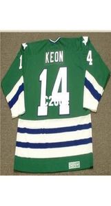 男性14 Dave Keon Hartford Whalerers 1979 CCM Vintage Retro Hockey JerseyまたはCustom Any Name Retro Jersey6654483