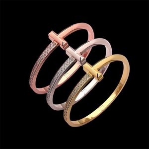 braccialetti d'argento oro 18k designer di gioielli 3 colori braccialetto in oro regali amante lettera braccialetti geometria alfabeto braccialetto gioielli squisiti regali set box