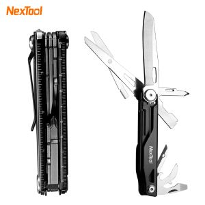 Controllo Xiaomi NexTool 12 IN 1 Strumenti EDC Coltello tascabile pieghevole con blocco di sicurezza Kit di sopravvivenza Forbici Multi strumento portatile esterno