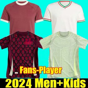 23 24 Mexiko Copa America Raul Chicharito Soccer Jerseys 2 Santos Lozano dos 2024 2025 H.Lozano Men Kids Football Shirts Uniforms Fans Player version version