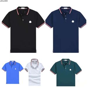 Designer Mens Basic Business Polos t Shirt Fashion France Brand Mens T-shirts Embroidered Armbands Letter Badges Polo Shirt