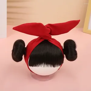Akcesoria do włosów zabawne niemowlę dzieci bunsy peruka włosa do włosów bawełniany elastyczne pałąki dla dzieci dla dzieci dziewczęta
