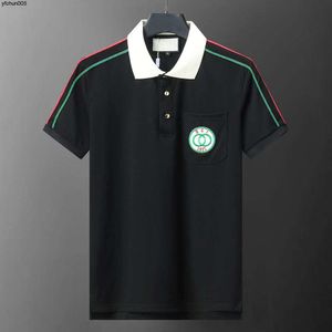 Nova camisa polo masculina de luxo designer carta bordado polos camisetas para homens moda clássica algodão com capuz {categoria}