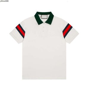 Camisetas Designer Polo Camisa Lapela Marca Luxo Negócios Mens Roupas Verão Top {categoria}