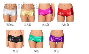 Women's Shorts Hot sales! Sexy Shiny Short Pants Elastic Leather Shorts ldd240312