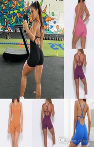 Sexy Yoga-Hosen-Outfits, elastische Overalls für Damen, Sport-Strampler, Fitness-Hosen, rückenfreier Bodysuit8505732