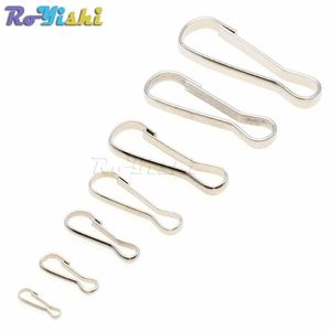 200pcs çok çok boyutlu metal çanta fermuarını çeker Snap Spring Hooks Paracord Landards Lariat Telefon Kartı Kimlik Rozeti Holder2880