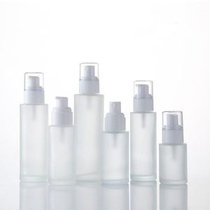 20 ml 30 ml 40 ml 50 ml sprayu pompka z balsamą szklana butelka Emulsja Czarna biała plastikowa czapka kosmetyczna butelki F3341 DLTVF Elqgt