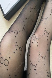 Women Sexy Shiny Pantyhose Fishnet Luxury Tights Mesh Thin Socks Design Letter print Pantyhose Hosiery Stockings9399142