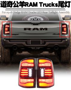 Dodge RAM için LED Turn Sinyal Kuyruk Lambası 1500 2500 Arka Fren Ters Arka Lamesi 2009-2018 Araba Işığı Otomotiv Aksesuarları