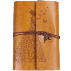 Refillable Notebook JournalsA6 Leather Bound Travel Diary Art Drawing Sketchbook Journals To Write In For Women/Valentines Day 240304