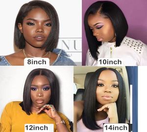 Säljer Bob Lace Front Wigs Brasilian Hair 100 Human Hair Spets Front Wigs Straight Bob Lace Front Wigs For Black Women8675862