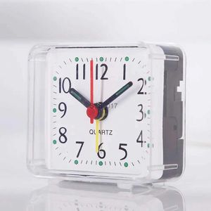 その他の時計アクセサリー耐久性のある真新しいオフィスホーム目覚まし時計目覚め時計PVCサイレントスモールスクエア6.2x3x3x5.9cmベッドサイドキャンディーcolorsl2403