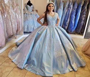 レースセクシーなボールガウンQuinceanera Promドレス