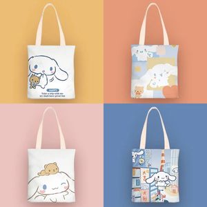 Women Bag Cartoon Cinnamoroll kuromiins Liten Fresh Canvas Bag One Shoulder Handhållen enkel modeväska