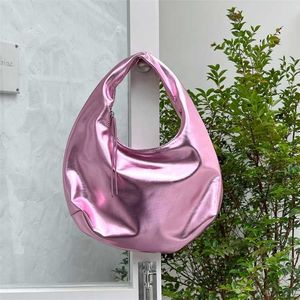 HBP Non-Brand Hot Selling Products Wholesale New Design High Gloss Handbag Candy Color High-grade Sense PU Patent Leather Underarm Bag