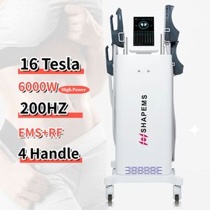 Stimolatore muscolare elettromagnetico Corpo che dimagrisce la perdita di grasso EMS Body Machine 4 maniglie Approvato CE