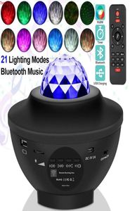 LED Star Night Light Lamp Music Starry Water Wave Colorful Starry Sky Projector Blueteeth SoundActivated Projector Light Decor5184822