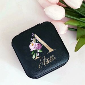Bridesmaid Gifts Jewelry Box Bride Tribe Travel Organizer for Boxes Wedding Bachelorette Party Favors 240309