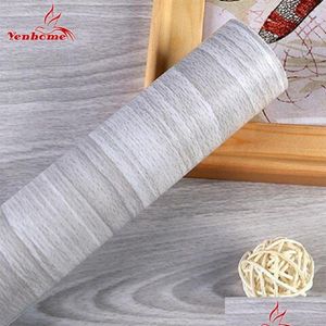 Wall Stickers 5M 10M Self Adhesive Wallpaper Wood Grain Waterproof Furniture Wooden Door Wardrobe Desktop Of Vinyl Papers T20267O Dr Dhouh