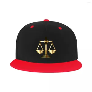 Bollmössor Guldvågar av rättvisa Lag Logo Baseball Cap platt utomhus snapback Kvinnor Män justerbar advokat Legal Party Hip Hop Dad Hat