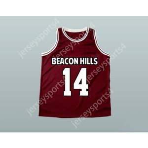 Herhangi bir isim herhangi bir takım Isaac Lahey 14 Beacon Hills Basketbol Jersey Teen Wolf Tüm dikişli boyutta S M L XL XXL 3XL 4XL 5XL 6XL En Kalite