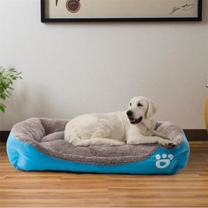 Drop Transport Multi-color Pet Big Dog Łóżko ciepłe dom miękki gniazdo koszyk wodoodporny Kennel Puppy Large Y200330278Q