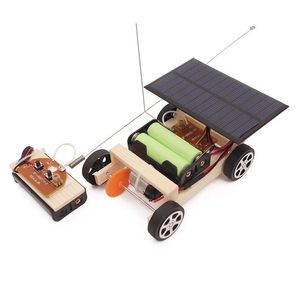 Brinquedo solar diy rádio ferramenta de educação científica haste criativa rf rc brinquedos de carregamento solar energia veículo experimento científico item 240307