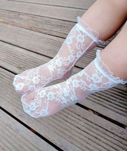 40P/L Baby Lace Socks Tube Baby Socks Princess Lace Mesh Summer Fashion Lace Kne High Socks 240229