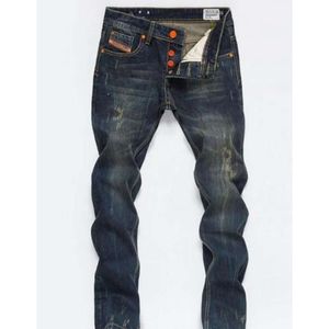 Dżinsowe projektanty męskie spodnie swobodne luksusowe dżinsy Mężczyźni moda w trudnej sytuacji szczupły motocykl motocyklowy motocykl dla dżins