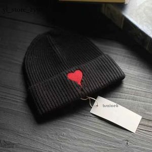 Ami Paris Designer-Mütze, modische Ami-Kaschmir-warme Mütze, weibliche Designer-Beanie-Kappe, Ski-A-Linie, bestickter Saum, gestrickte kalte Inter-Miami-Mütze für Herren, Herrenmütze 3947