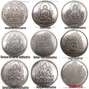 China coin 8pcs fengshui Buddha good luck coin craft mascot194b