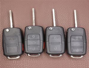 2 3 4 Buttons Folding Flip Fob Remote Car Key Shell with Screwdriver for VW Passat Jetta Golf Uncut Blade Car Key Case NO Chip7159118